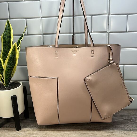 Tory Burch Blush Large Tote with Pouch - Picture 1 of 14